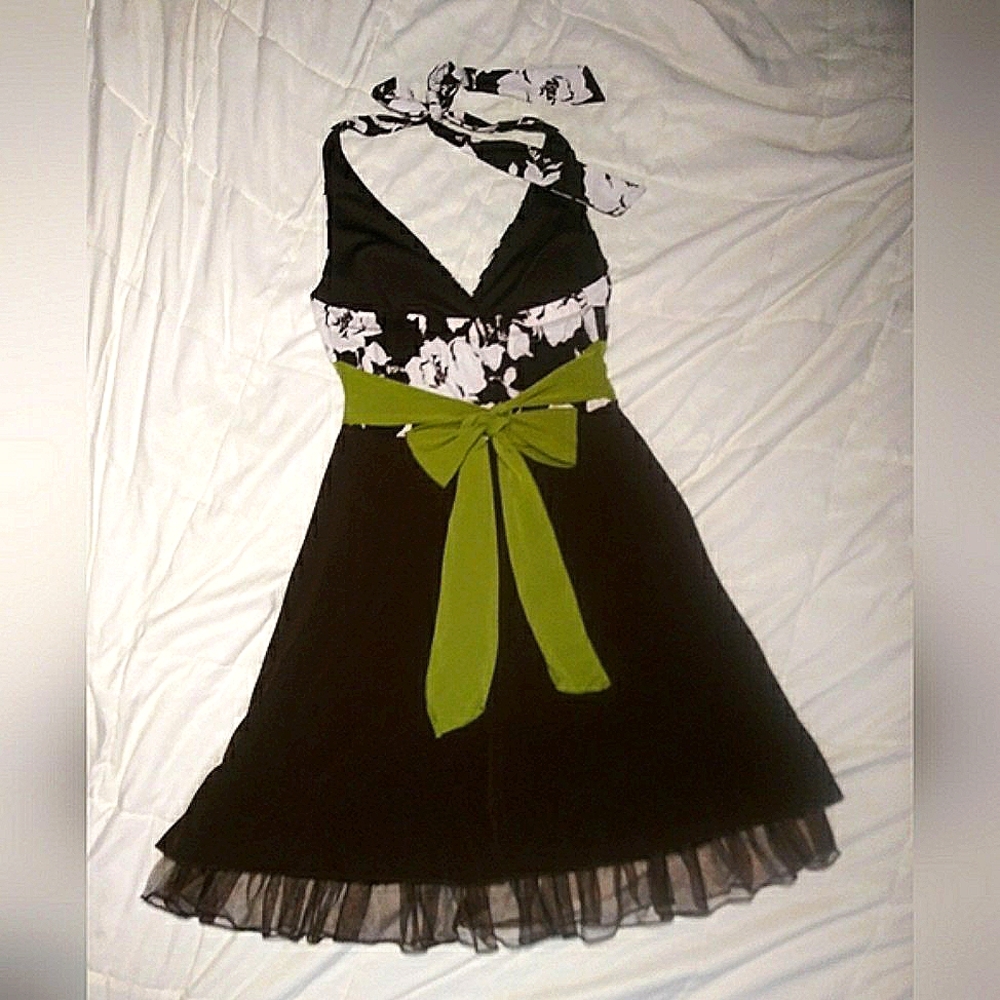 MISS BISOU Semi-Sweet Chocolate Brown and Mint Green Party Midi